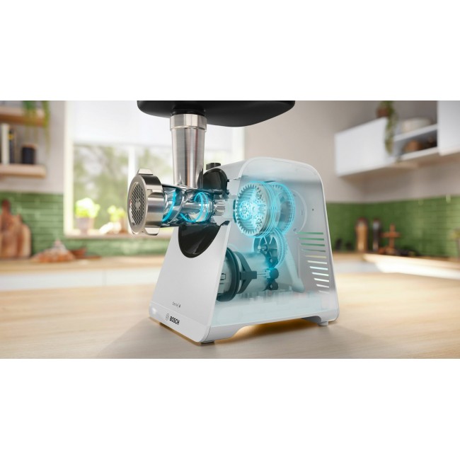 Bosch Serie 4 MFWS420W mincer 1900 W White, Black Bosch Serie 4 MFWS420W mincer 1900 W White, Black