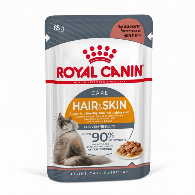 ROYAL CANIN Hair & Skin Care - wet cat food - 12x85g