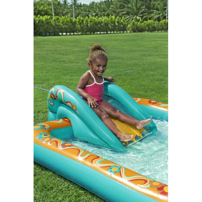 Bestway Retro Groove Kids Inflatable Play Center and Pool 1.93 m x 1.52 m x 74 cm