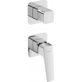 Concealed shower mixer with diverter