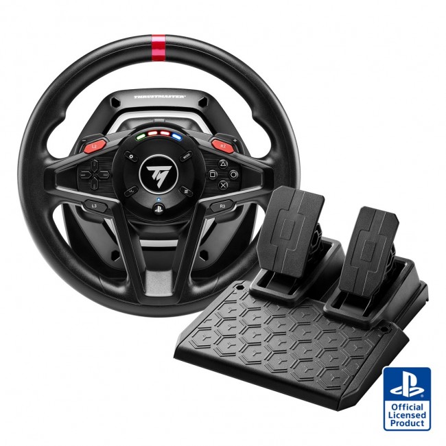 Thrustmaster T128 Black USB Steering wheel + Pedals Analogue PC, PlayStation 4, PlayStation 5 Thrustmaster T128 Black USB Steering wheel + Pedals Analogue PC, PlayStation 4, PlayStation 5