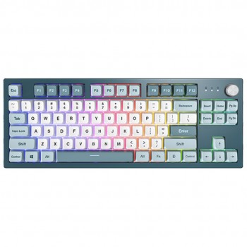 Montech MKey TKL keyboard Gaming USB Dark Grey, Light Blue, White
