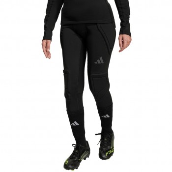 Legginsy bramkarskie dla dzieci adidas Padded Baselayer Long Tight czarne JZ9225 164cm