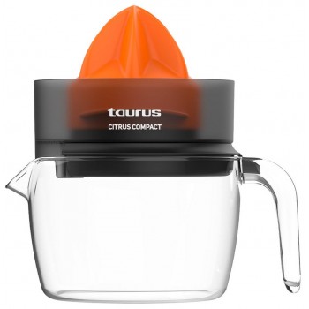 Taurus CITRUS COMPACT Hand juicer 30 W Black, Orange, Transparent