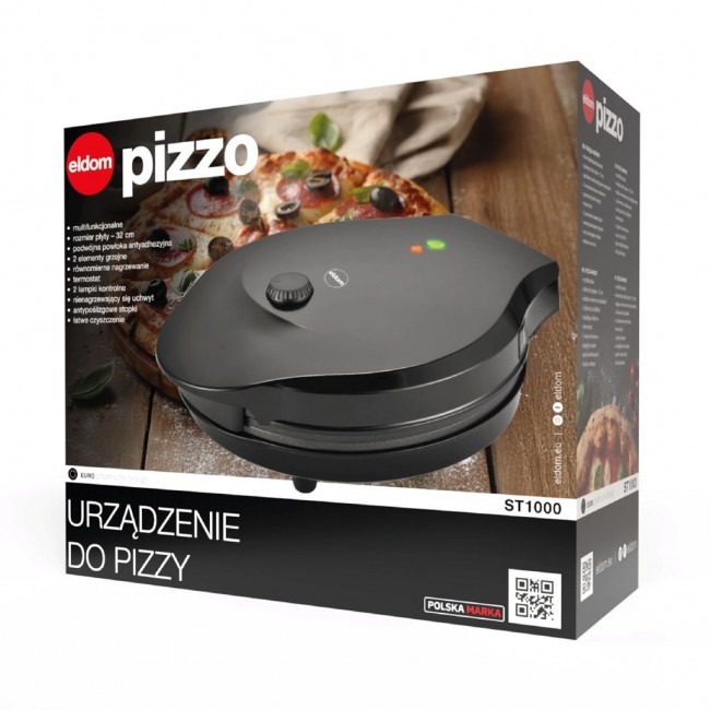 ELDOM ST1000 PIZZA MACHINE 1450W BLACK