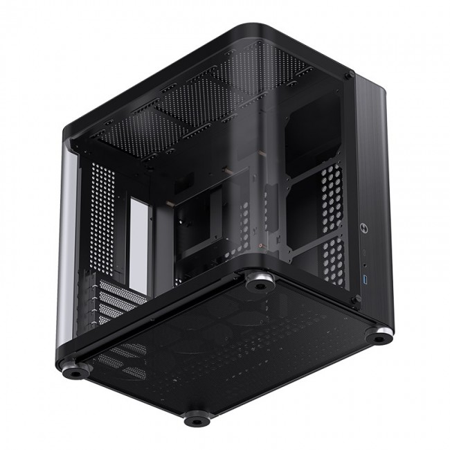 Jonsbo TK-2 2.0 Midi-Tower, Tempered Glass - black