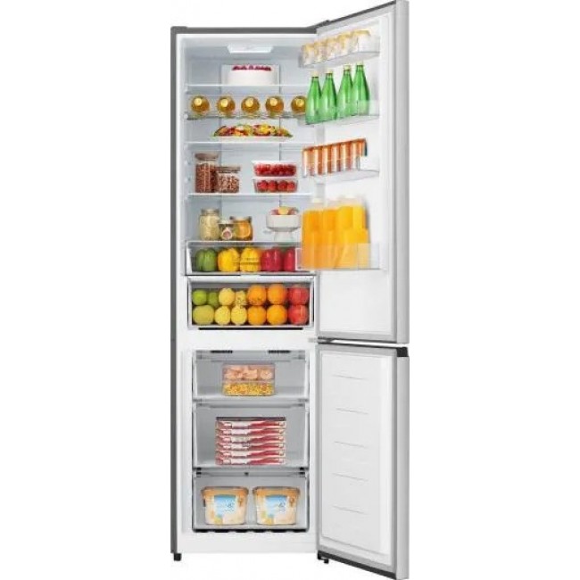 Gorenje NRK620EAXL4 Freestanding fridge freezer 336 L Stainless steel
