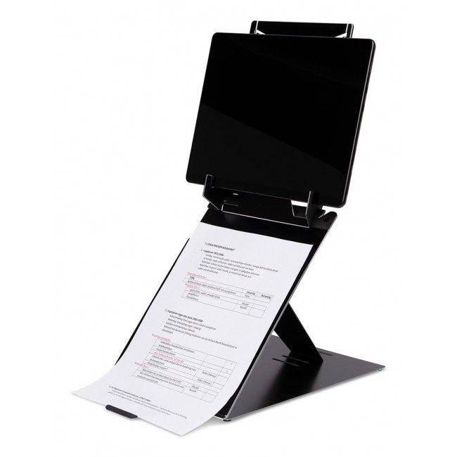 R-Go Tools Tablet and laptop stand R-Go Riser Duo, suitable for 10-22 inch screen, black R-Go Tools Tablet and laptop stand R-Go Riser Duo, suitable for 10-22 inch screen, black