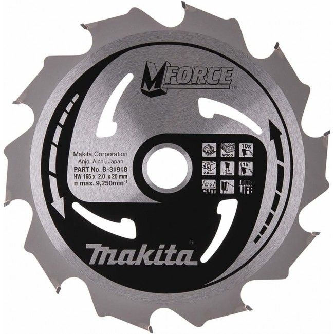 MAKITA CIRCULAR SAW BLADE 165x20x10Z M-FORCE WOOD