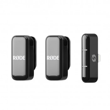 R DE Wireless Micro - 2-channel digital wireless system, Lightning, black