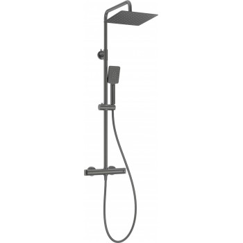 Shower head with thermostatic shower faucet