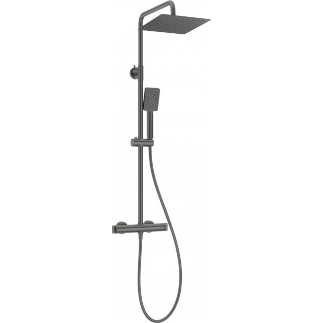 Shower head with thermostatic shower faucet