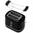 Adler AD 3224b Toaster with rack 7 browning levels black