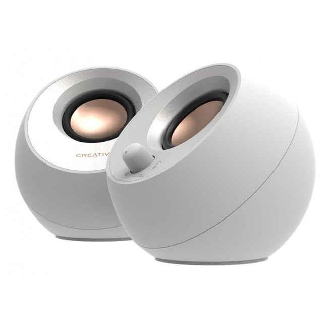 Creative Labs Pebble V3 White Wired & Wireless 10 W