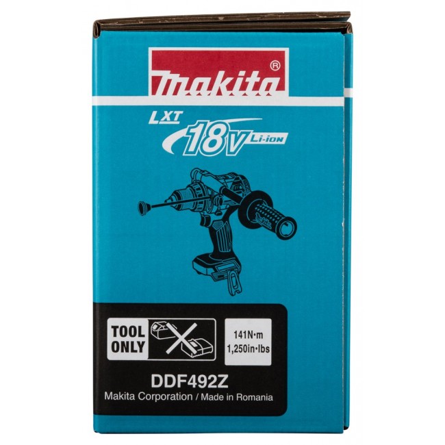 Makita DDF492Z drill 2100 RPM Keyless 2.6 kg Blue, Black Makita DDF492Z drill 2100 RPM Keyless 2.6 kg Blue, Black