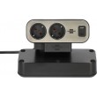 Brennenstuhl 1153580210 power extension 2 m 9 AC outlet(s) Indoor Black, Silver