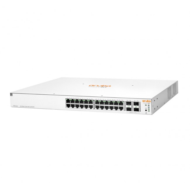 HPE Aruba Networking Instant On 1930 24G Class4 PoE 4SFP/SFP+ 370W Managed L2+ Gigabit Ethernet (10/100/1000) Power over Ethernet (PoE) 1U White HPE Aruba Networking Instant On 1930 24G Class4 PoE 4SFP/SFP+ 370W Managed L2+ Gigabit Ethernet (10/100/1000) Power over Ethernet (PoE) 1U White