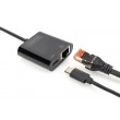 Digitus USB Type-CTM Gigabit Ethernet adapter with Power Delivery support
