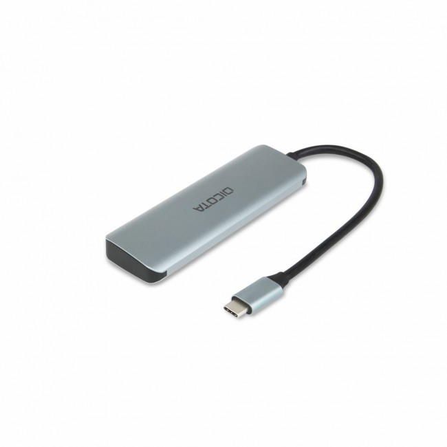 DICOTA D32061 4-in-1 Hub USB-C 4-in-1 Highspeed 10 Gbps Silver