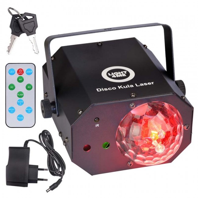 LIGHT4ME DISCO SPHERE LASER multi-effect LED light effect LIGHT4ME DISCO SPHERE LASER multi-effect LED light effect