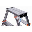 Krause Dopplo double-sided step ladder silver Krause Dopplo double-sided step ladder silver