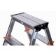 Krause Dopplo double-sided step ladder silver Krause Dopplo double-sided step ladder silver