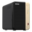 QNAP TS-264 NAS Tower Intel Celeron N5095 8 GB 0 TB QNAP QTS Black, Gold
