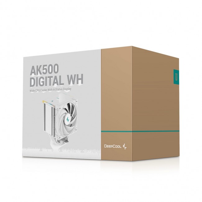 DeepCool AK500 Digital WH Processor Air cooler 12 cm White 1 pc(s) DeepCool AK500 Digital WH Processor Air cooler 12 cm White 1 pc(s)