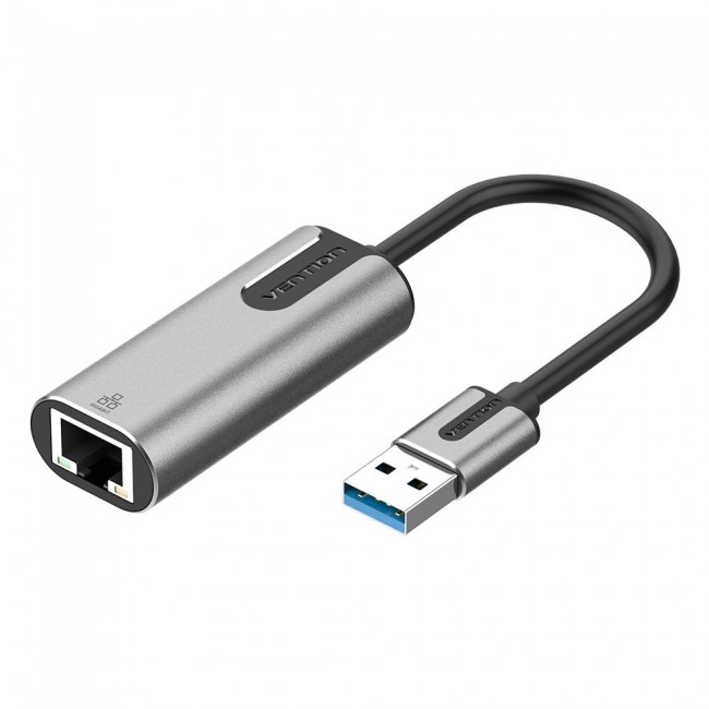 Vention USB 3.0-A to Gigabit Ethernet Adapter Gray 0.15M Aluminum Alloy Type Vention USB 3.0-A to Gigabit Ethernet Adapter Gray 0.15M Aluminum Alloy Type