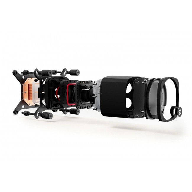 EK Water Blocks EK-Nucleus AIO CR360 Dark Komplett-Wasserk hlung - Schwarz