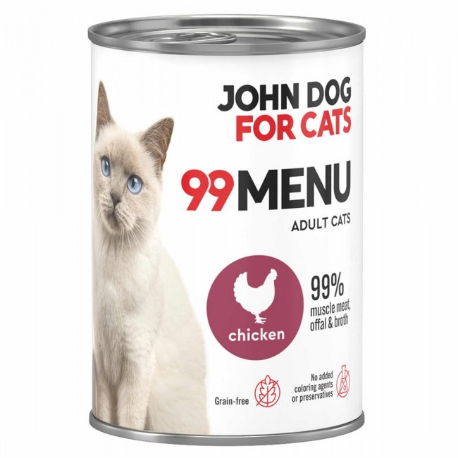JOHN DOG 99 Menu Chicken - wet cat food - 400g
