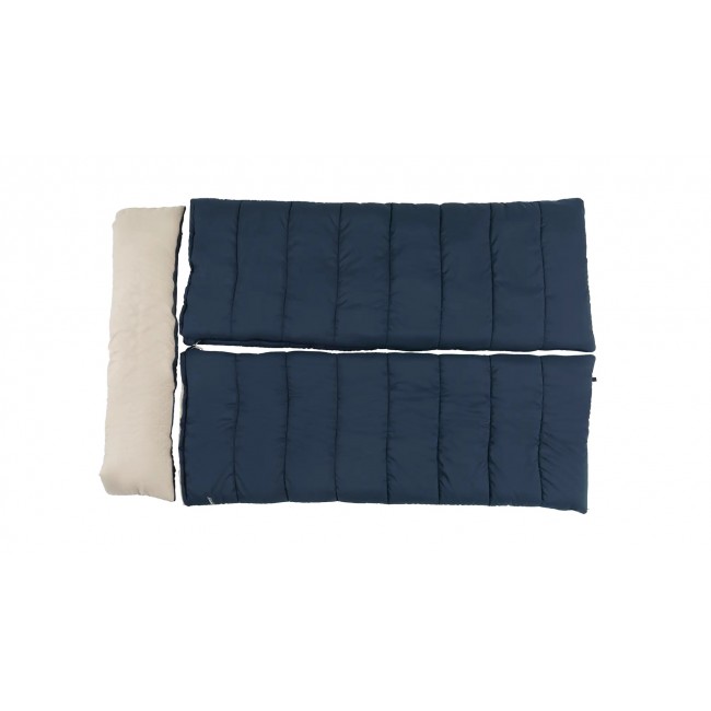 Outwell Contour Lux Double Adult Rectangular sleeping bag Polyester Blue
