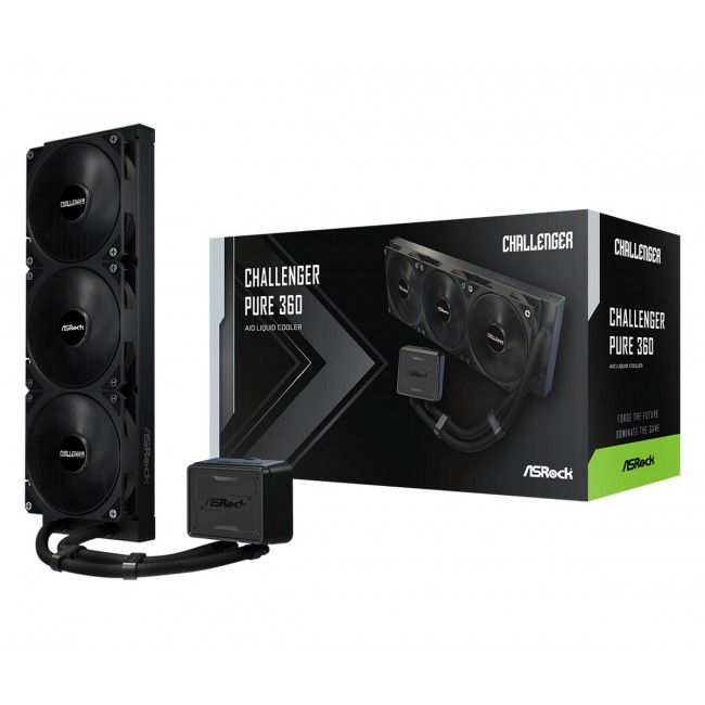 Asrock Challenger Pure 360 Processor Liquid cooling kit 12 cm Black
