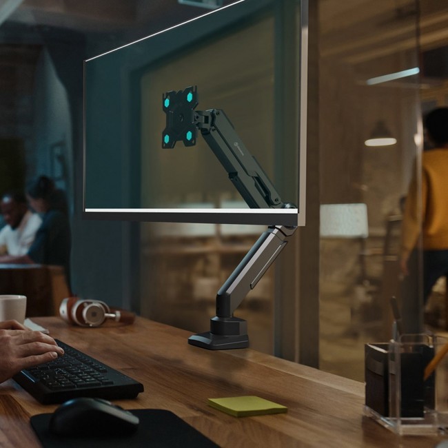 ONKRON G90-B Swivel and tilt desk mount for 13 -34 monitors, max. 10 kg, with rotation, black