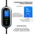 Qoltec Mobilna adowarka do samochodu elektrycznego EV i hybryd z regulacją 2w1 Typ2 | 22kW | 400V | CEE 32A | Wi-fi | TUYA | SMART LIFE | LCD | Przeno na | Wallbox | 7m