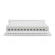 Digitus CAT 6A Patch Panel, shielded, 12-Port, 1HE, 10