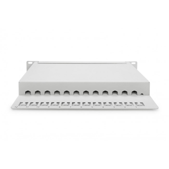 Digitus CAT 6A Patch Panel, shielded, 12-Port, 1HE, 10