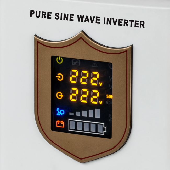 KEMOT PROsinus-1000 emergency power supply unit a pure sine wave inverter with a 12V charging function, 230V, 1000VA/700W