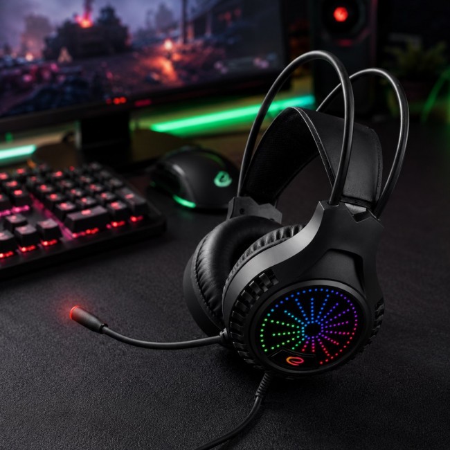 Esperanza EGH5000 Headphones with microphone Headband Black Esperanza EGH5000 Headphones with microphone Headband Black
