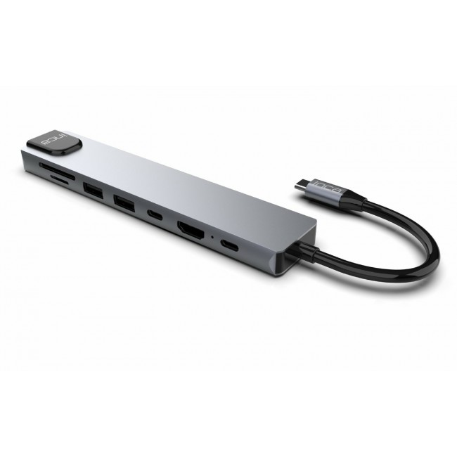 Inca ITPC-7T interface hub USB Type-C 1000 Mbit/s Aluminium