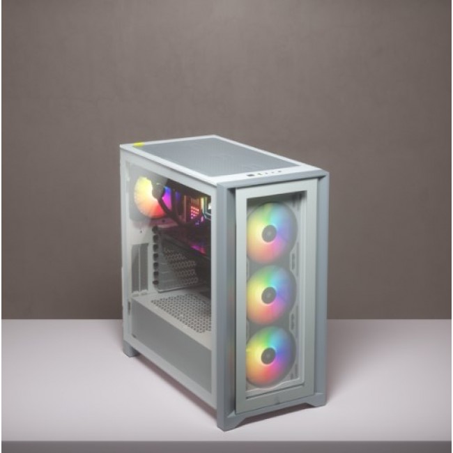 Corsair iCUE 4000X RGB Midi Tower White Corsair iCUE 4000X RGB Midi Tower White