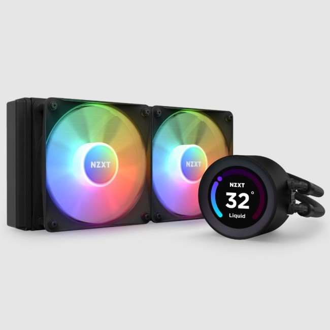 NZXT Kraken Elite 240 RGB Processor All-in-one liquid cooler 12 cm Black 1 pc(s) NZXT Kraken Elite 240 RGB Processor All-in-one liquid cooler 12 cm Black 1 pc(s)