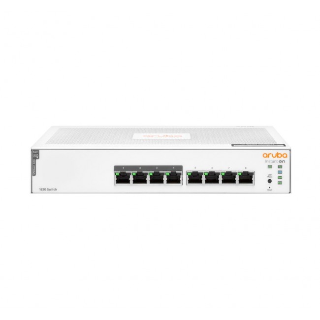 HPE Aruba Networking Networking Instant On Switch 8p Gigabit CL4 PoE 65W 1830 HPE Aruba Networking Networking Instant On Switch 8p Gigabit CL4 PoE 65W 1830