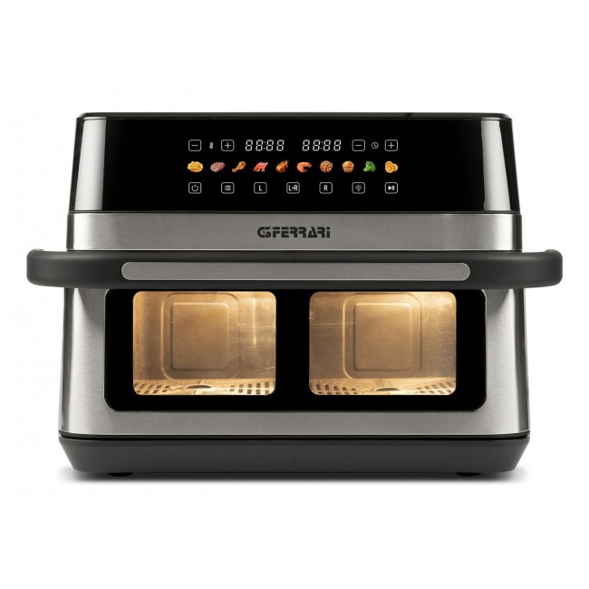 G3 Ferrari G10223 fryer Double 12 L Stand-alone 2200 W Hot air fryer Black, Stainless steel G3 Ferrari G10223 fryer Double 12 L Stand-alone 2200 W Hot air fryer Black, Stainless steel