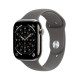 Apple Watch Series 11 GPS + Cellular 46mm Natural Titanium Case with Stone Grey Sport Band - M/L