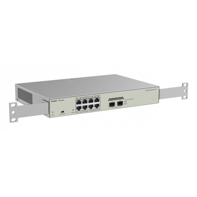 Ruijie Networks RG-NBS3100-8GT2SFP-P-V2 network switch Managed L2 Gigabit Ethernet (10/100/1000) Power over Ethernet (PoE) Metallic