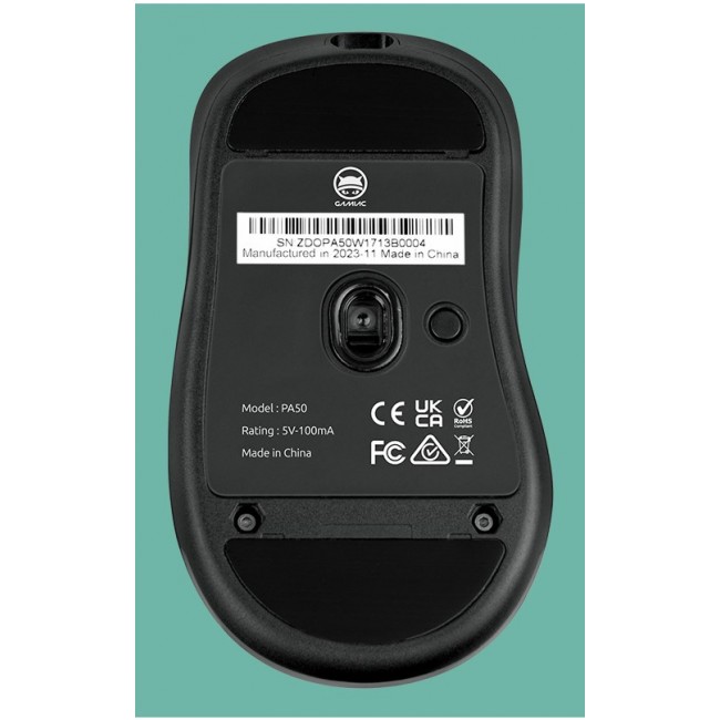 GAMIAC PA50 mouse Gaming Right-hand USB Type-C Optical 12400 DPI