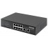Intellinet 8-Port Gigabit Ethernet PoE+ Switch with 2 RJ45 Gigabit Uplink Ports, IEEE 802.3at/af Power over Ethernet (PoE+/PoE) Compliant, 120 W, Endspan, Desktop (WITH C14 2 PIN POWER CORD)