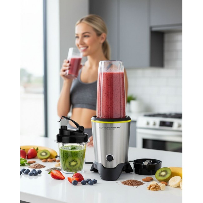 Esperanza EKM028 blender Tabletop blender 1000 W Black, Stainless steel