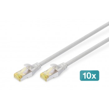 Digitus CAT 6A S/FTP patch cable, 10 pieces